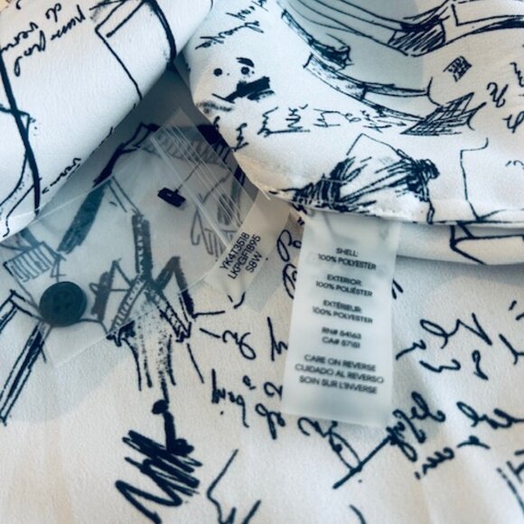 Karl Lagerfeld Sketch Button Up Classic fit Ladies Blouse - Size Medium - Picture 14 of 17